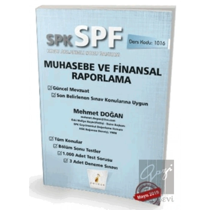 SPK - SPF Muhasebe ve Finansal Raporlama Konu Anlatımlı Soru Bankası