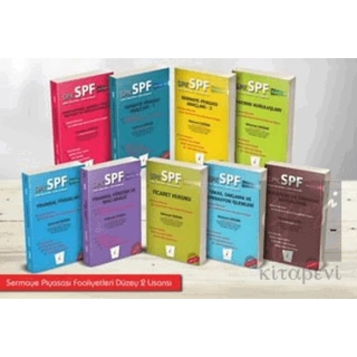 SPK - SPF Sermaye Piyasası Faaliyetleri Düzey 2 Lisansı Seti (9 Kitap Takım)