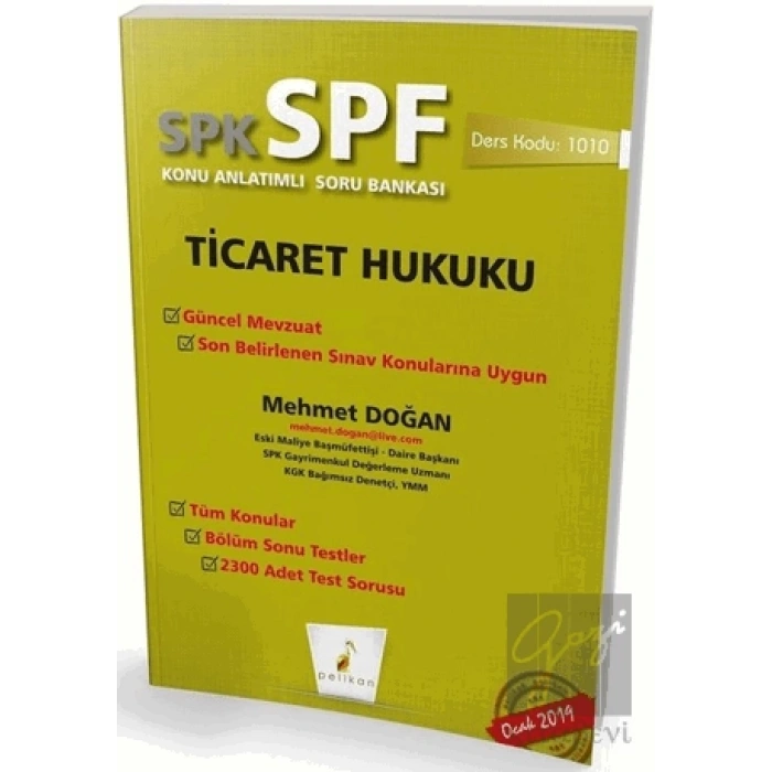 SPK - SPF Ticaret Hukuku Konu Anlatımlı Soru Bankası