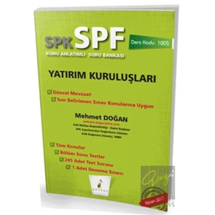 SPK - SPF Yatırım Kuruluşları Konu Anlatımlı Soru Bankası