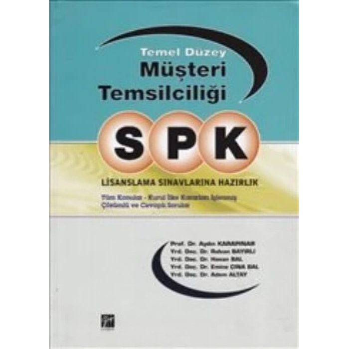 Spk Temel Düzey Müşteri Temsilcilği