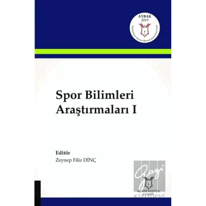 Spor Bilimleri Araştırmaları 1