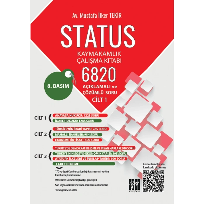 Status Kaymakamlık Çalışma Kitabı 6820 Açıklamalı Ve Çözümlü Soru