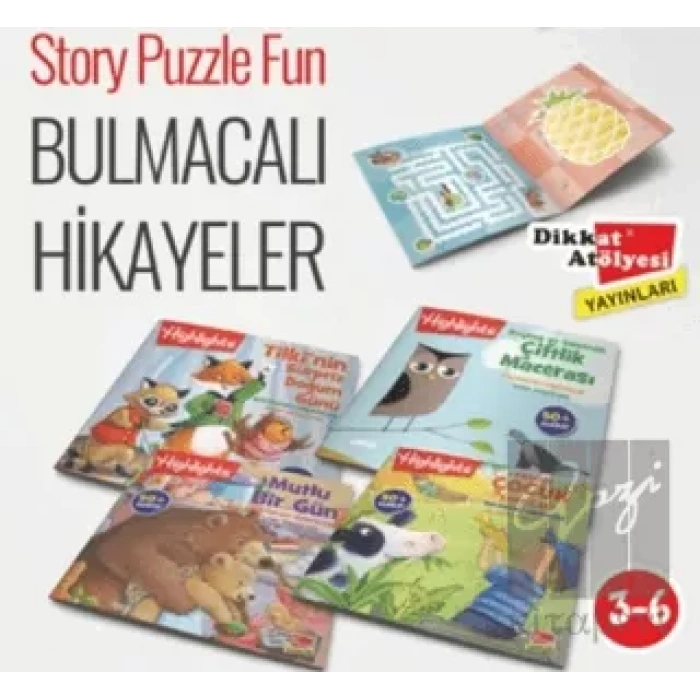 Sticker Bulmacalı Hikayeler 4lü Set