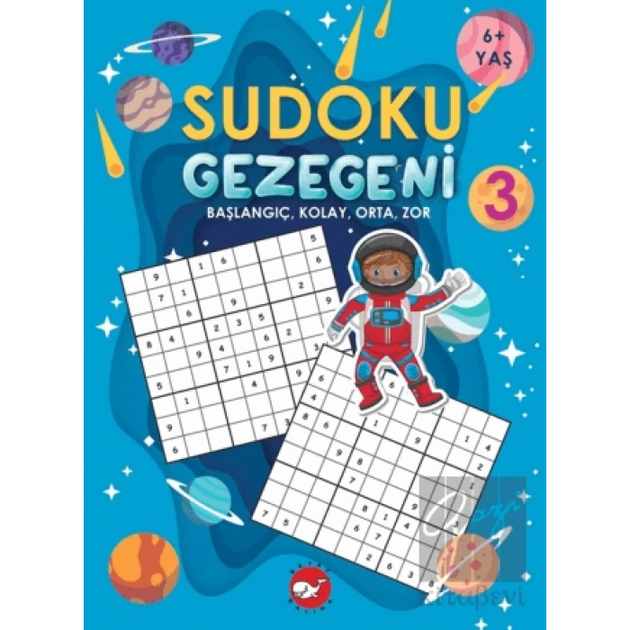 Sudoku Gezegeni 3 Başlangıç, Kolay, Orta, Zor 6+ Yaş