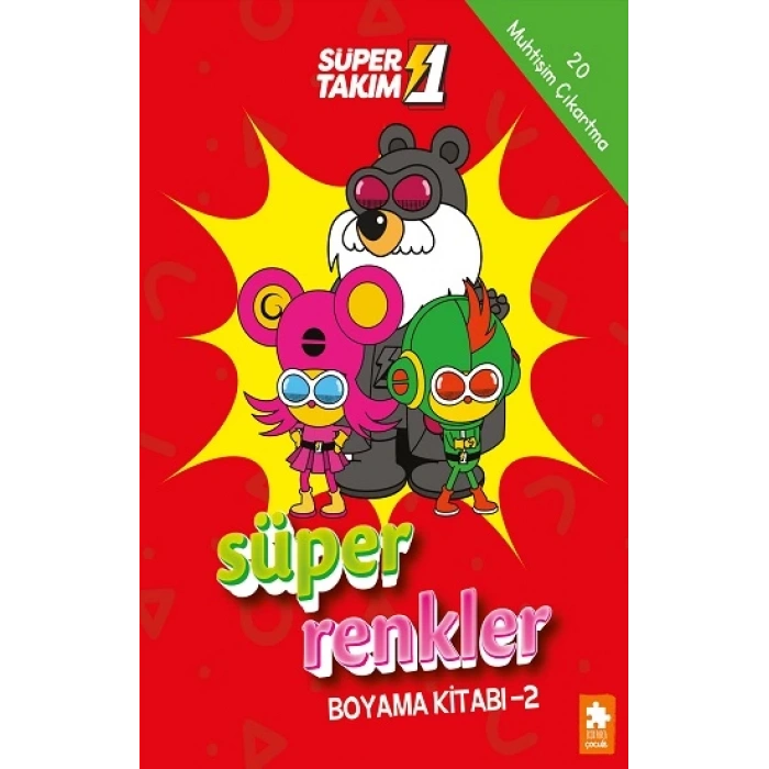 Süper Renkler Boyama Kitabı - 2- Süper 1 Takım