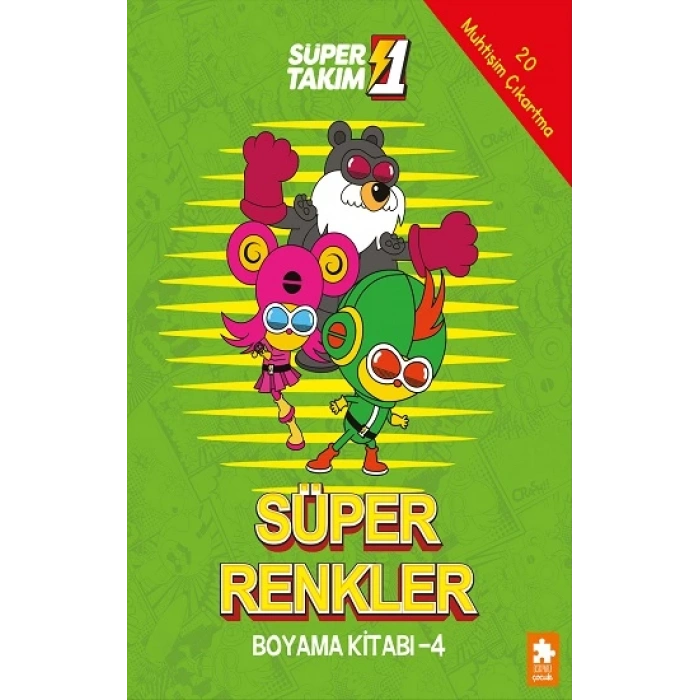 Süper Renkler Boyama Kitabı - 4- Süper 1 Takım