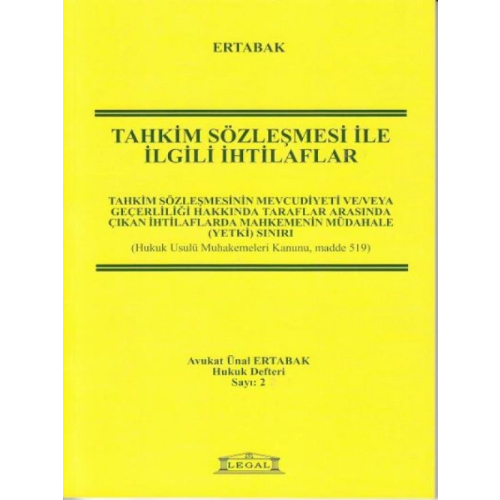 Tahkim Sözleşmesi İle İlgili İhtilaflar