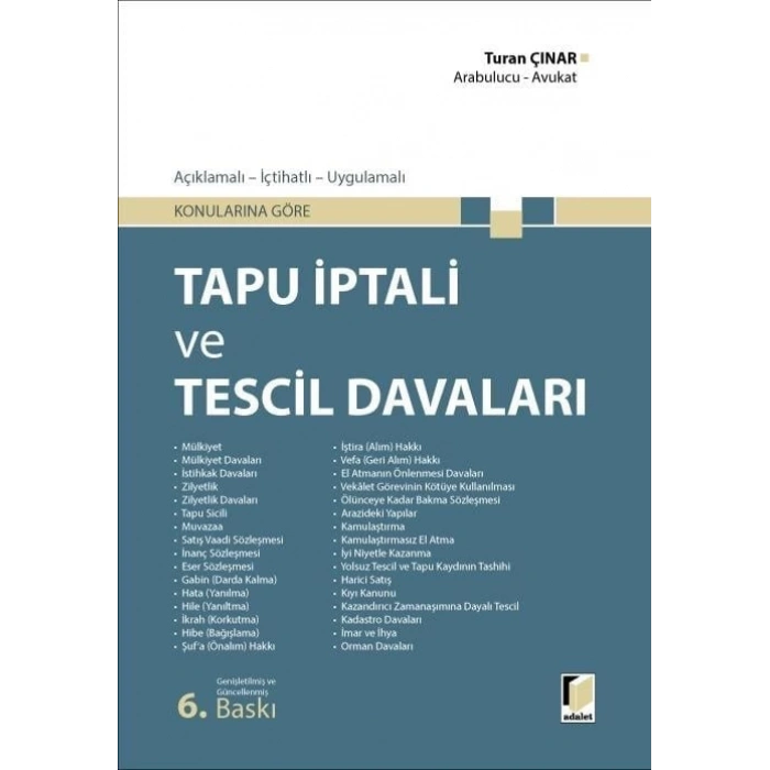 Tapu İptali ve Tescil Davaları