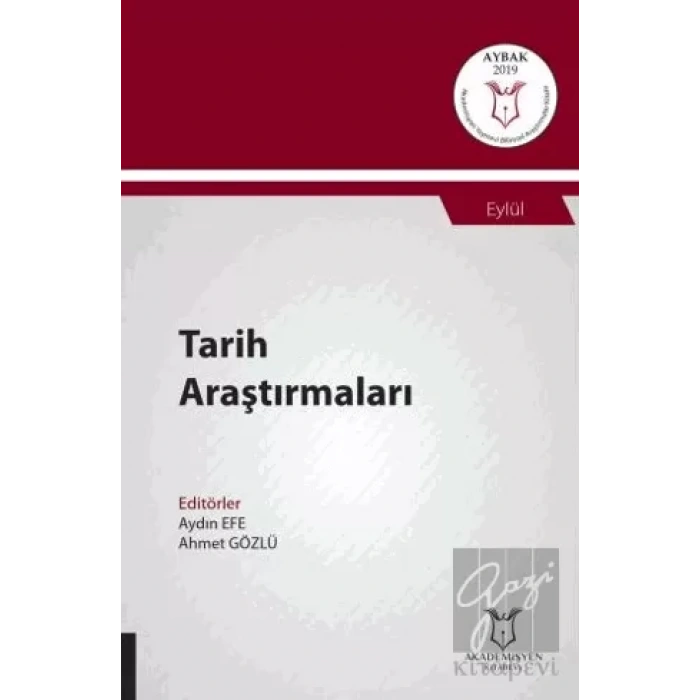 Tarih Araştırmaları (AYBAK 2019 Eylül)
