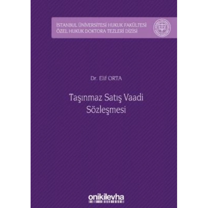Taşınmaz Satış Vaadi Sözleşmesi