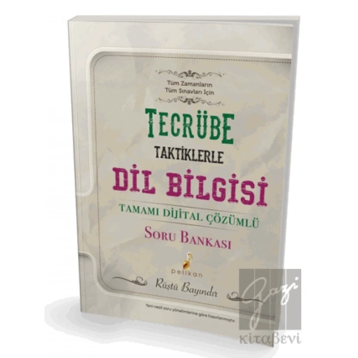 Tecrübe Taktiklerle Dil Bilgisi Çözümlü Soru Bankası