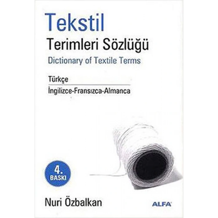 Tekstil Terimleri Sözlüğü (Ciltli)