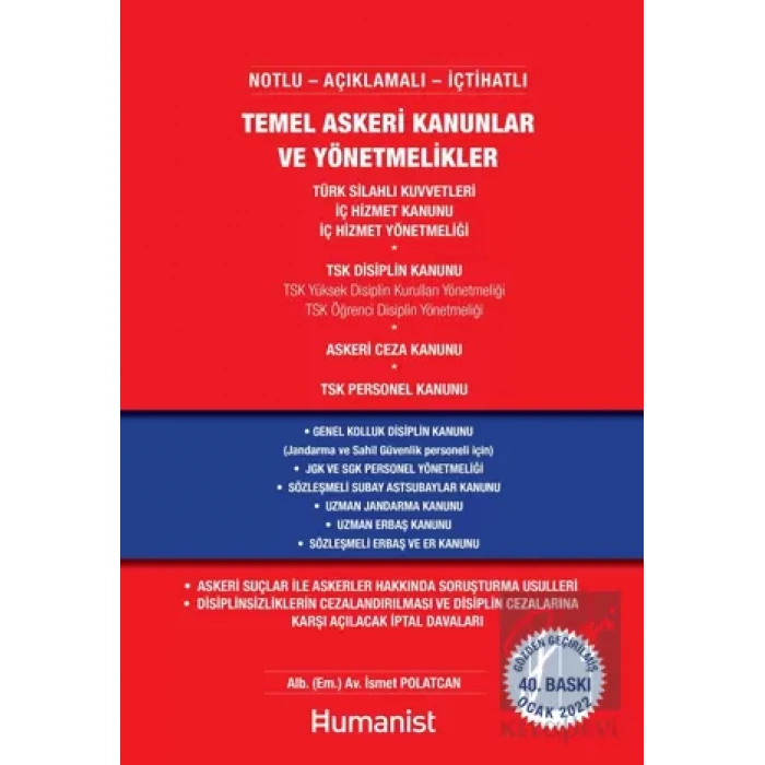 Temel Askeri Kanunlar ve Yönetmelikler