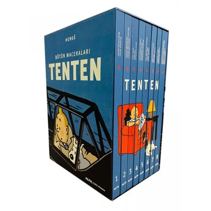 Tentenin Maceraları Sekiz Kitap Birarada (Ciltli-Kutulu)