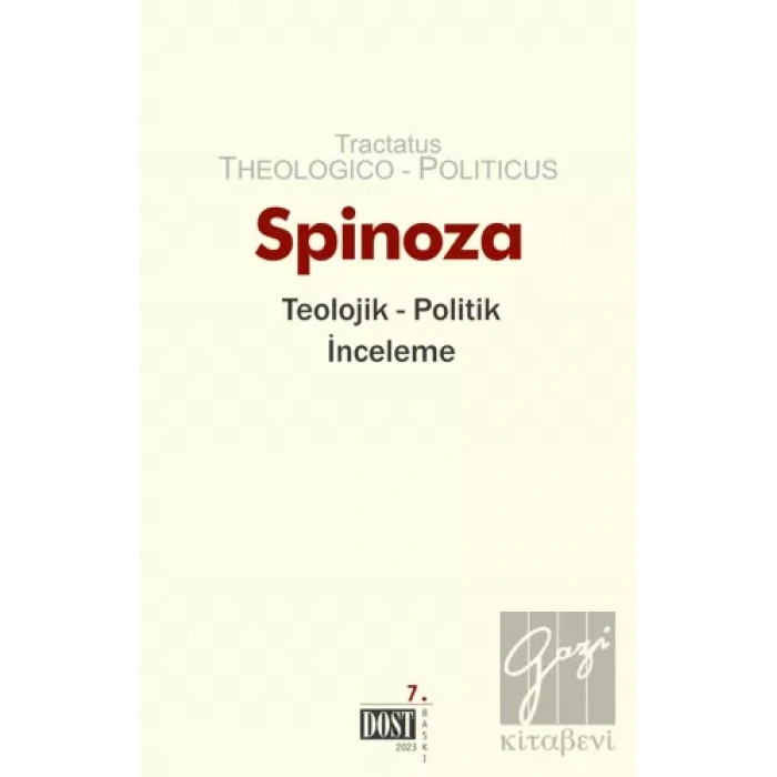 Spinoza: Teolojik Politik İnceleme