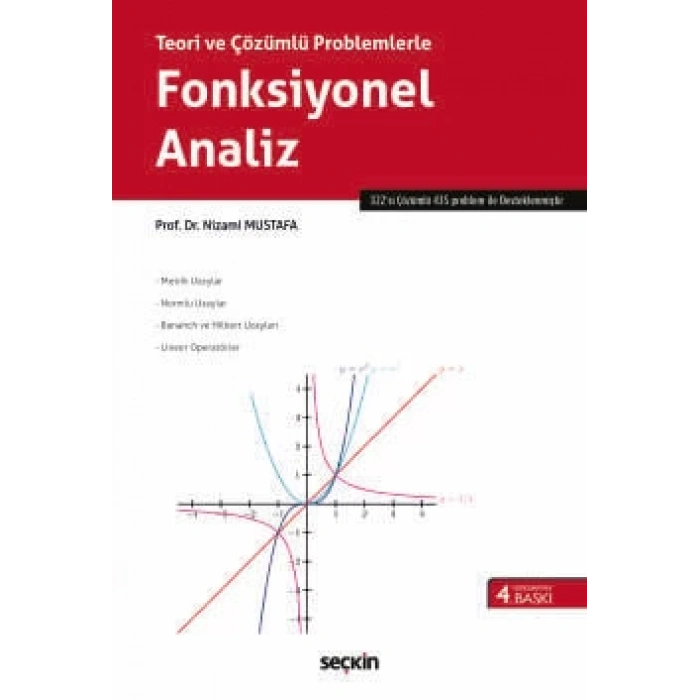 Teori ve Çözümlü ProblemlerleFonksiyonel Analiz Metrik Uzaylar – Normlu Uzaylar – Bananch ve Hilbert Uzayları – Lineer Operatörler