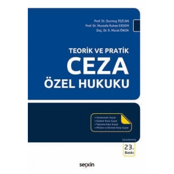 Teorik ve PratikCeza Özel Hukuku