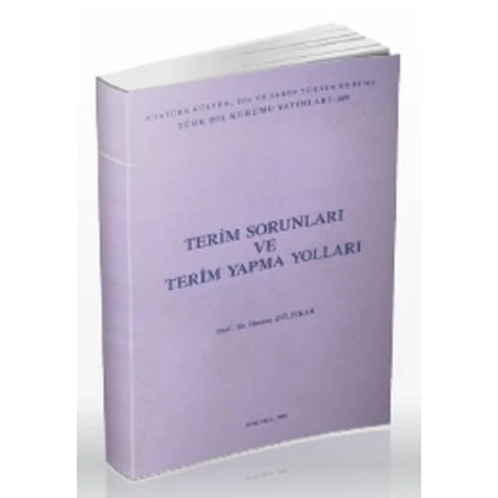 Terim Sorunları ve Terim Yapma Yolları