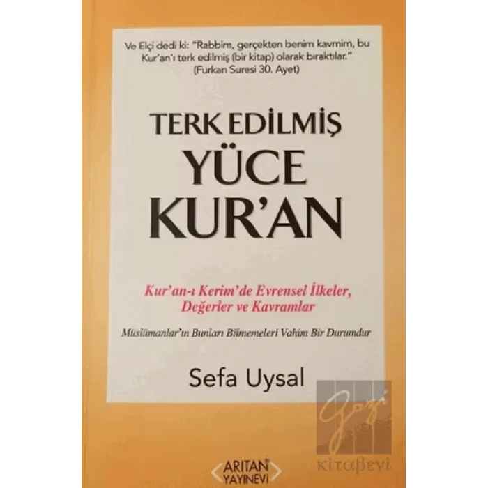 Terk Edilmiş Yüce Kuran
