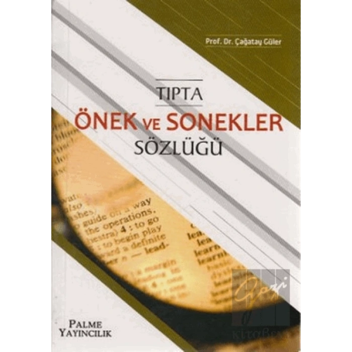 Tıpta Önek ve Sonekler Sözlüğü