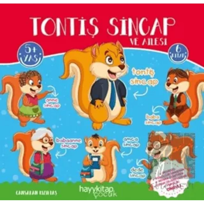 Tontiş Sincap ve Ailesi 6’lı Öykü Seti