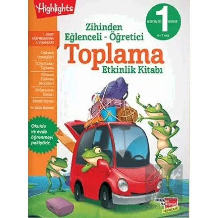 Toplama Etkinlik Kitabı - Zihinden Eğlenceli-Öğretici