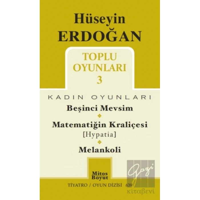 Toplu Oyunları 3 / Beşinci Mevsim - Matematiğin Kraliçesi (Hypatia) - Melankoli
