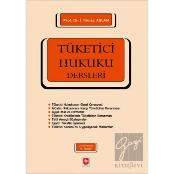 Tüketici Hukuku Dersleri