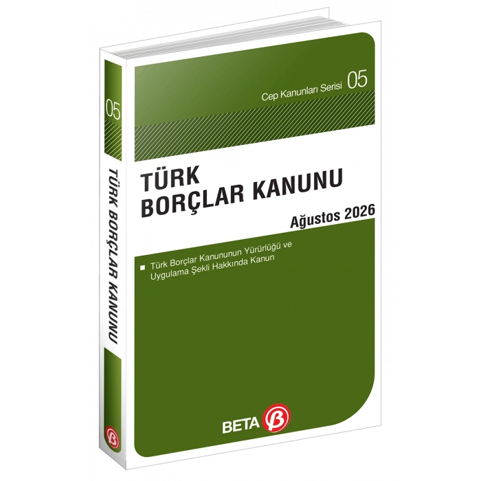 Türk Borçlar Kanunu Cep Serisi 2026