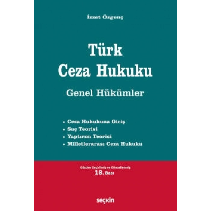 Türk Ceza Hukuku Genel Hükümler