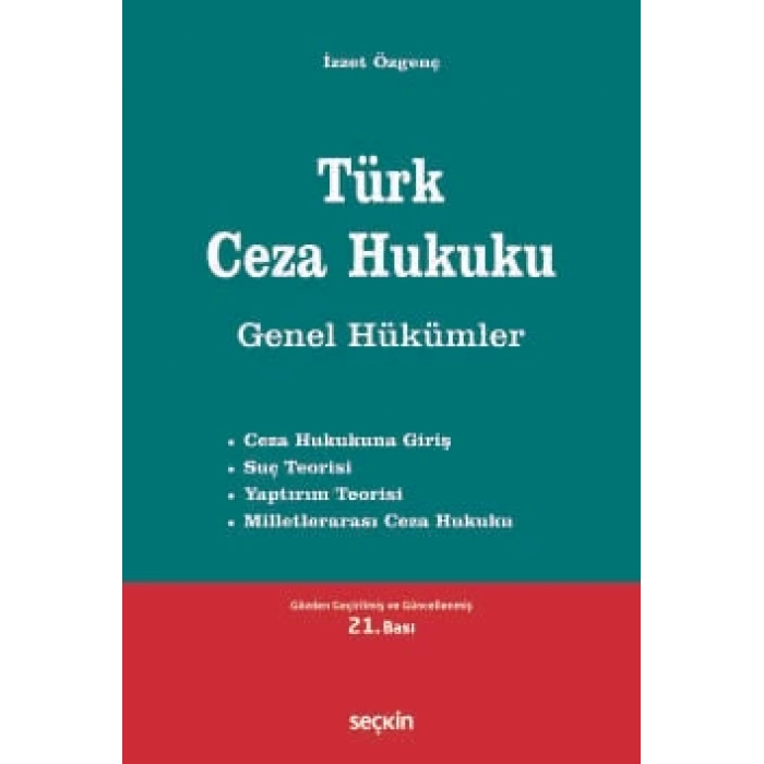 Türk Ceza Hukuku Genel Hükümler