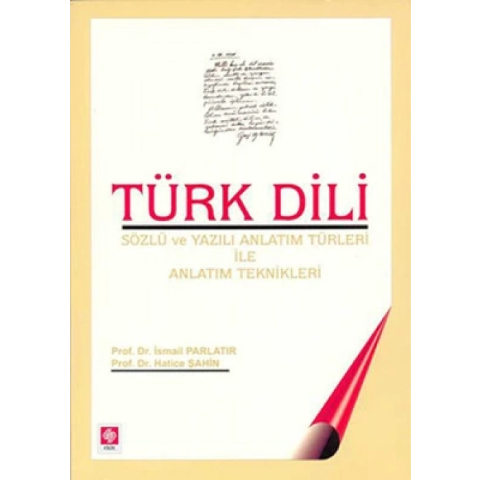 Türk Dili-Hatice Şahin,İsmail Parlatır