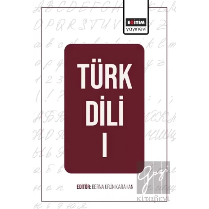 Türk Dili - I