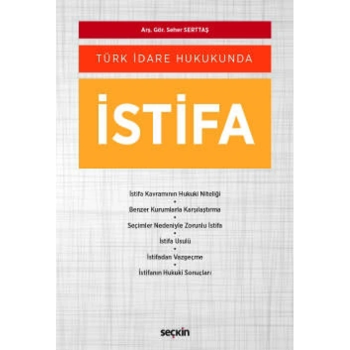 Türk İdare Hukukundaİstifa