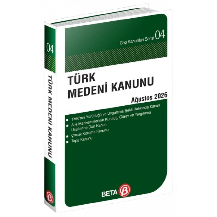 Türk Medeni Kanunu Cep Serisi 2026