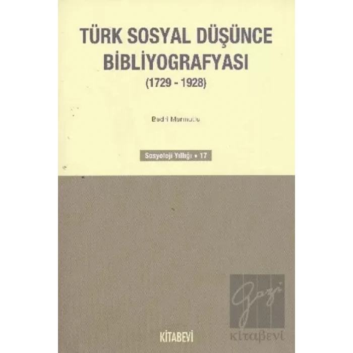 Türk Sosyal Düşünce Bibliyografyası (1729-1928)