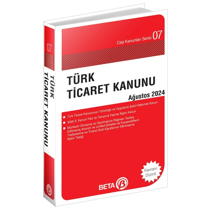 Türk Ticaret Kanunu Cep Serisi 2024