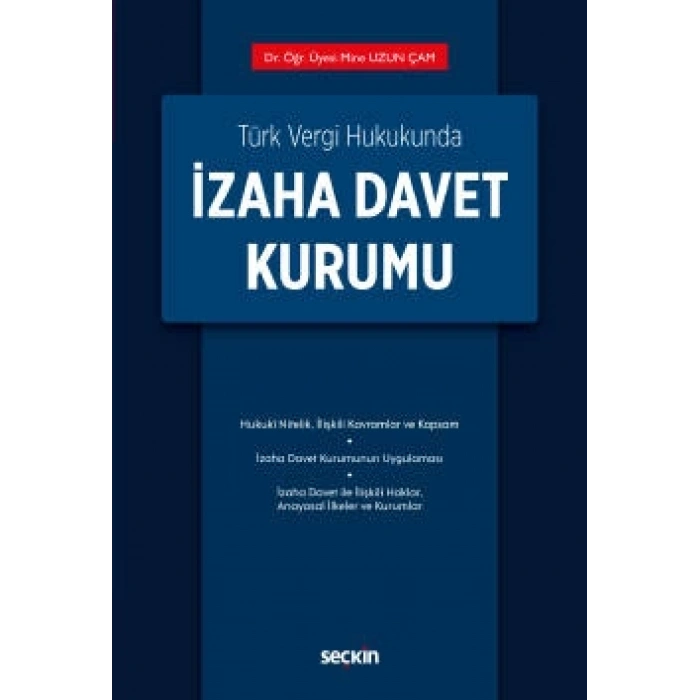 Türk Vergi Hukukundaİzaha Davet Kurumu