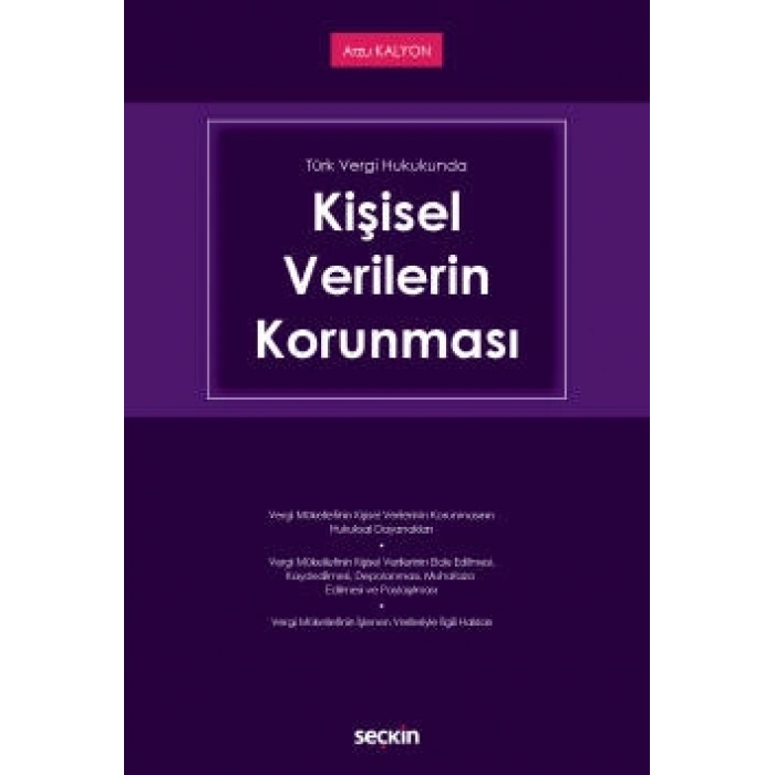 Türk Vergi HukukundaKişisel Verilerin Korunması