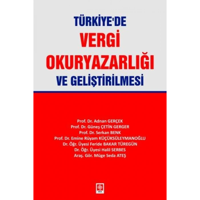 Türkiyede Vergi Okuryazarlığı ve Geliştirilmesi Adnan Gerçek