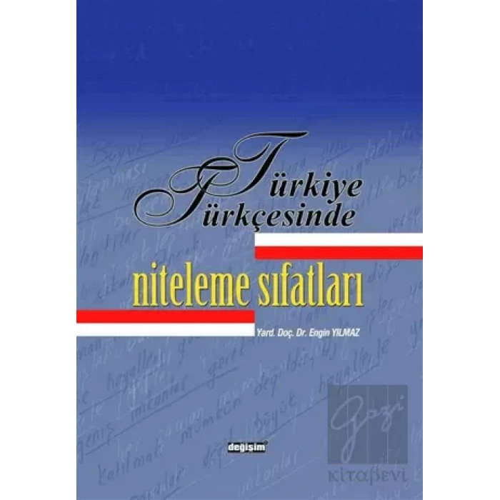 Türkiye Türkçesinde Niteleme Sıfatları