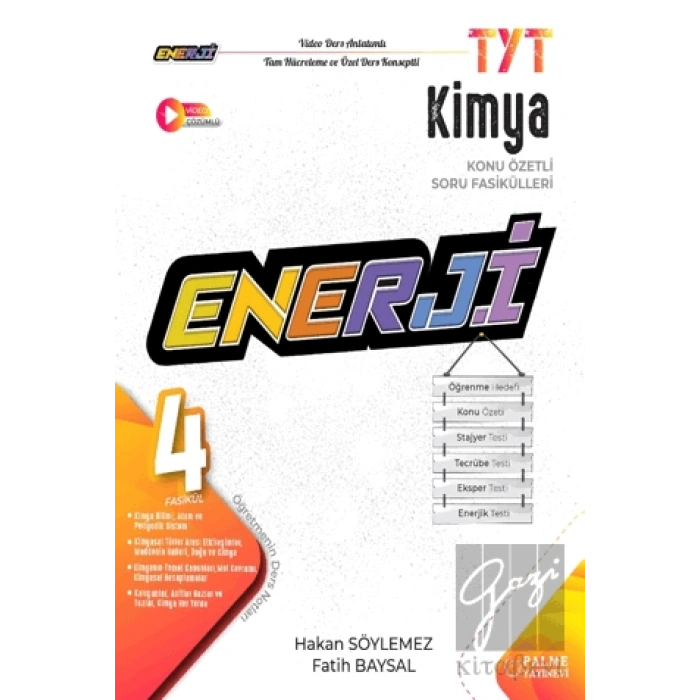 TYT Enerji Kimya Konu Özetli Soru Fasikülleri (4 Fasikül)