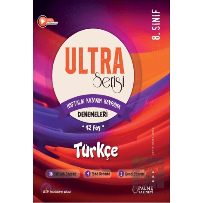 Ultra Serisi 8. Sınıf Türkçe Deneme Kitabı (42 Föy)
