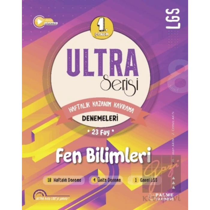 Ultra Serisi LGS 1. Dönem Fen Bilimleri Denemeleri