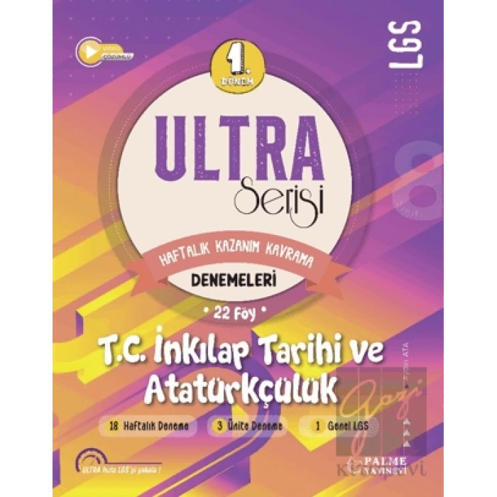 Ultra Serisi LGS 1. Dönem TC. İnkilap Tarihi Ve Atatürkçülük Denemeleri