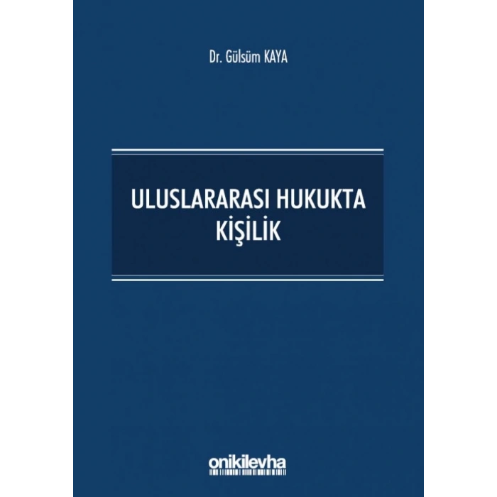 Uluslararası Hukukta Kişilik