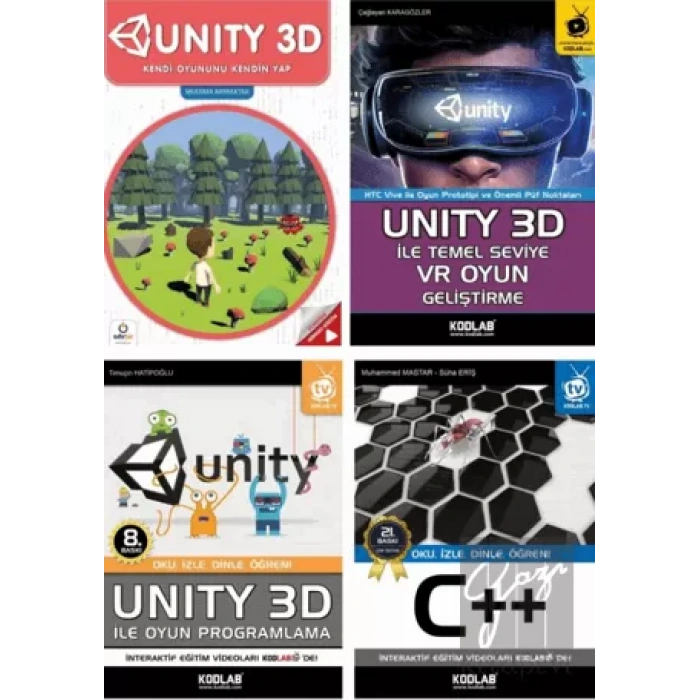 Unity 3D Eğitim Seti (4 Kitap Takım)