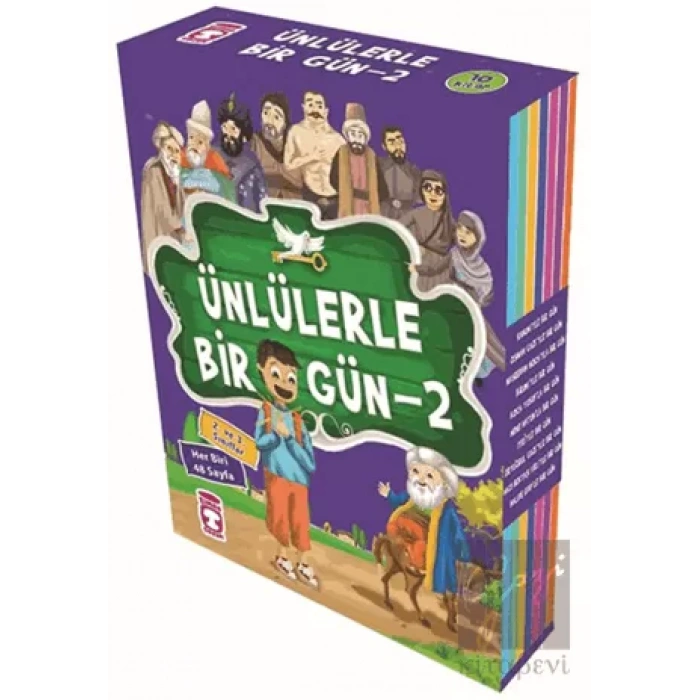 Ünlülerle Bir Gün 2 Set - (10 Kitap)