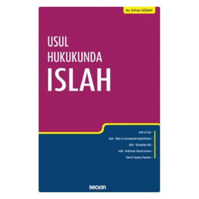 Usul Hukukunda Islah